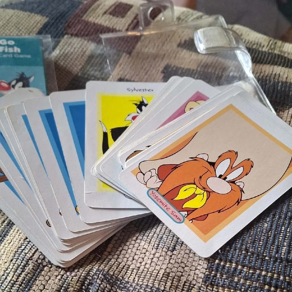 Warner Bros. Looney Tunes Go Fish Card Game - Teal & Black